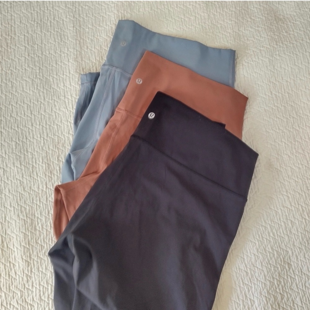 lululemon athletica Leggings in Blue, Brown, and Black